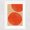 Crimson Echoes Wide White Frame