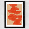 Crimson Symmetry Wide Black Frame