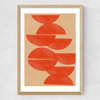 Crimson Symmetry Medium Oak Frame