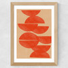 Crimson Symmetry Wide Oak Frame