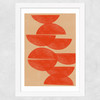 Crimson Symmetry Wide White Frame
