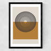 Concentric Reflections Medium Black Frame