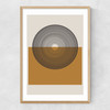 Concentric Reflections Narrow Oak Frame