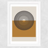 Concentric Reflections Wide White Frame