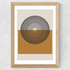 Concentric Reflections Wide Oak Frame