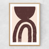 Abstract Shape No.2 Narrow Oak Frame