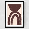 Abstract Shape No.2 Medium Black Frame