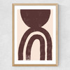 Abstract Shape No.2 Medium Oak Frame