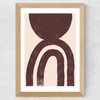 Abstract Shape No.2 Wide Oak Frame