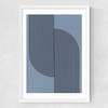 Curved Symmetry Medium White Frame