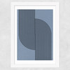 Curved Symmetry Wide White Frame