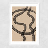 Minimal Line No.2 Narrow White Frame