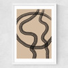 Minimal Line No.2 Medium White Frame