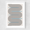 Curved Lines Harmony Medium White Frame