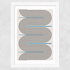 Curved Lines Harmony Wide White Frame