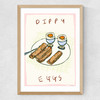 Dippy Eggs Medium Oak Frame