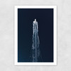Boat Trip Through Blue Unframed Print