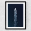 Boat Trip Through Blue Medium Black Frame