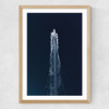 Boat Trip Through Blue Medium Oak Frame