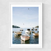 Boats of Hvar Medium White Frame