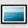 Infinite Blue Wide Black Frame