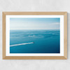 Infinite Blue Wide Oak Frame