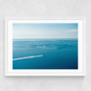 Infinite Blue Medium White Frame