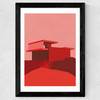 Kaufmann Desert House Red Edition Wide Black Frame