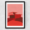 Kaufmann Desert House Red Edition Medium Black Frame