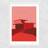 Kaufmann Desert House Red Edition Narrow White Frame