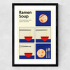 Ramen Soup Medium Black Frame