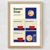 Ramen Soup Wide Oak Frame