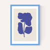 Abstract Blue Flower