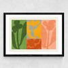 Flowers Not For You Medium Black Frame