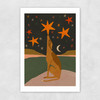 Night Time Dog Unframed Print