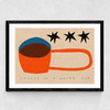 Coffee In A Weird Cup Medium Black Frame