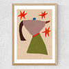 Coffee and Stars Medium Oak Frame