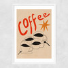 Coffee? Narrow White Frame