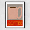 Coffee Mug Narrow Black Frame
