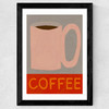 Coffee Mug Wide Black Frame