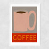 Coffee Mug Narrow White Frame