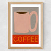 Coffee Mug Wide Oak Frame