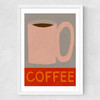 Coffee Mug Medium White Frame