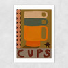 Cups Unframed Print