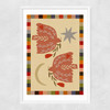 Love Birds Narrow White Frame