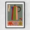Moka Pot Narrow Black Frame