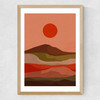Red Sun Medium Oak Frame