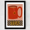 Tea Wide Black Frame