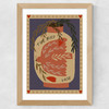 The Bird Vase Wide Oak Frame