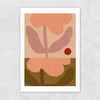 Two Pink Flowers Unframed Print